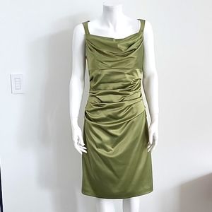 Satin Green Dress